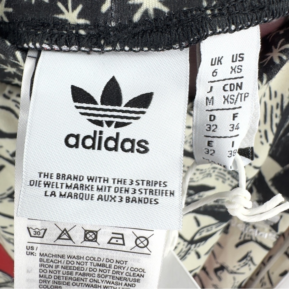 Farm Rio X Adidas Tropical Pineapple Leggings Womens XS Stretch Yoga Pilates Gym - Picture 8 of 14